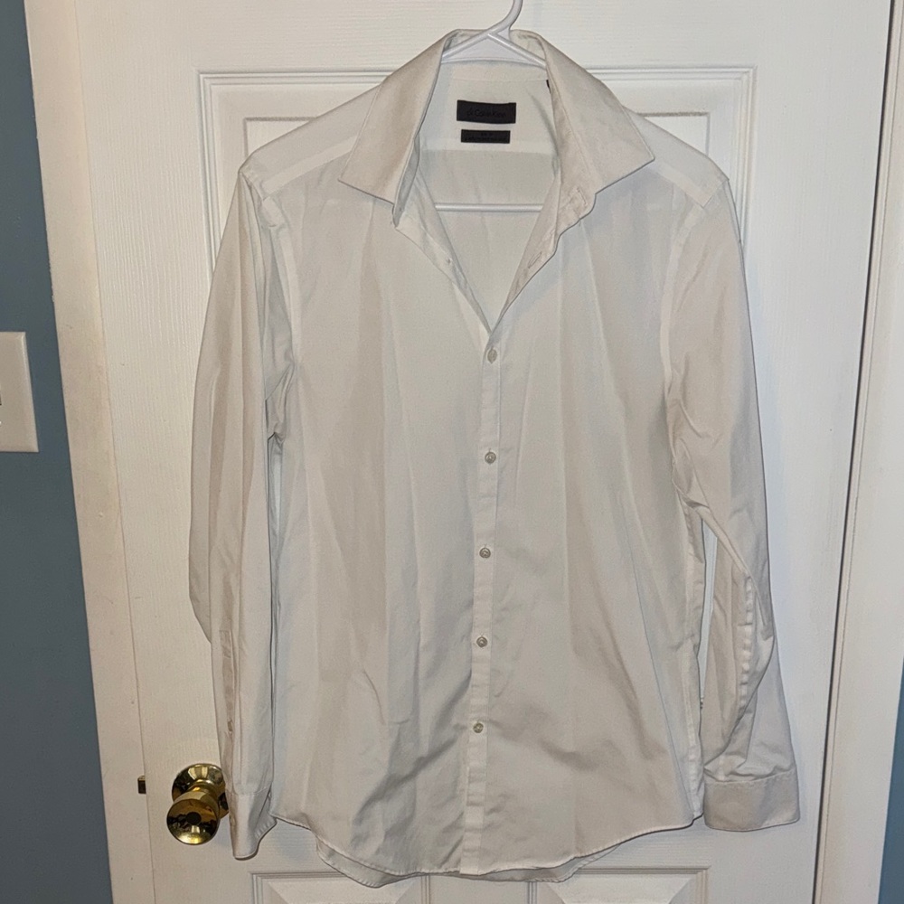 Calvin Klein Men's White Dress Shirt